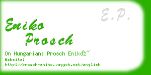 eniko prosch business card